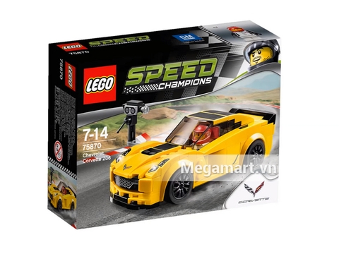 Ảnh bìa sản phẩm Lego Speed Champions 75870 - Xe Đua Chevrolet Corvette Z06