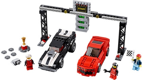 Bộ ghép hình Lego Speed Champions 75874 - Xe Đua Chevrolet Camaro Drag Race thiết kế tinh xảo