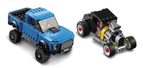 Thử cảm giác tốc độ cùng bộ xếp hình Lego Speed Champions 75875 - Xe Đua Ford F-150 Raptor Và Ford Model A Hot Rod