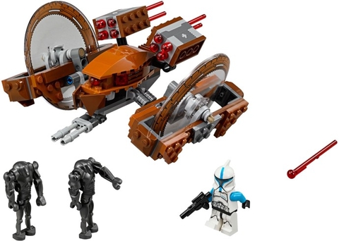Trọn bộ chi tiết sẽ xuất hiện trong bộ xếp hình Lego Star Wars 75085 - Hailfire Droid