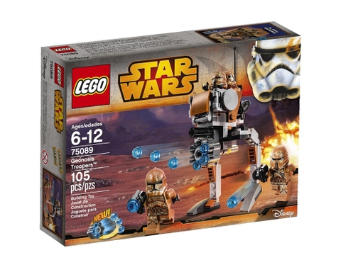 Thiết kế vỏ hộp bên ngoài Lego Star Wars 75089 - Geonosis Troopers