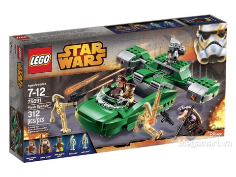 Hộp đựng đồ chơi Lego Star Wars 75091 - Tay đua tia chớp