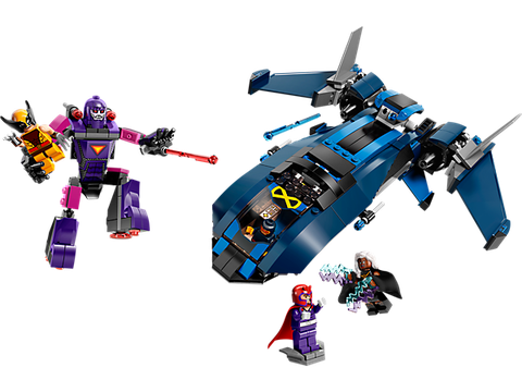 Mô hình ấn tượng trong Lego Super Heroes 76022 - Dị Nhân Đương Đầu Lính Canh