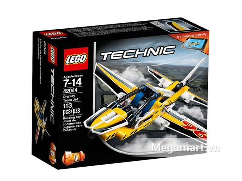 Hình ảnh vỏ hộp bộ Lego Technic 42044 - Biệt Đội Phản Lực Trình Diễn