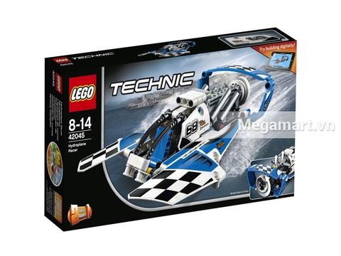 Hình ảnh vỏ hộp bộ Lego Technic 42045 - Tàu Bay Đua