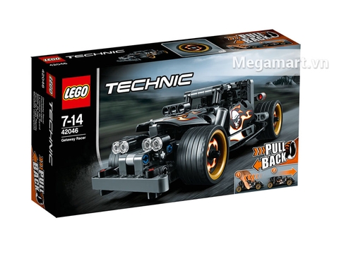 Hình ảnh vỏ hộp bộ Lego Technic 42046 - Xe Đua Đường Phố