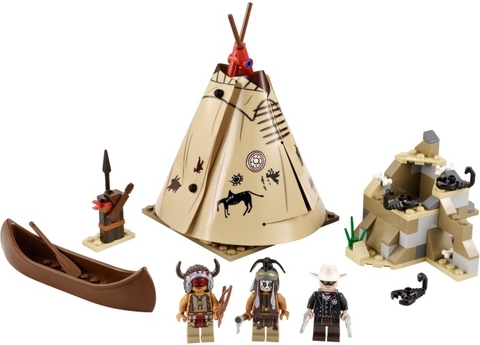 Trọn bộ các chi tiết có trong Lego The Lone Ranger 79107 - Thăm trại Comanche