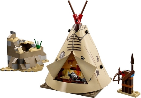 Bộ xếp hình Lego The Lone Ranger 79107 - Thăm trại Comanche với khung cảnh hấp dẫn các bé