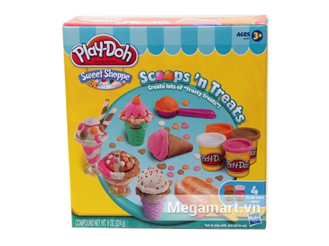 Hình ảnh hộp đựng Play-Doh A9801 - Bộ làm kem sắc màu