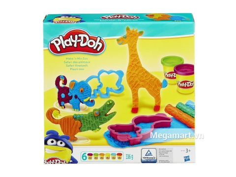 Play-Doh B1168 - Thế giới động vật với hộp đựng đẹp mắt