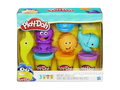 Thiết kế vỏ hộp Play-Doh B1378 - Sắc màu đại dương