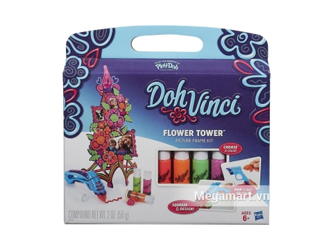 Vỏ hộp sản phẩm Play-Doh A7191 - Khung ảnh tháp hoa