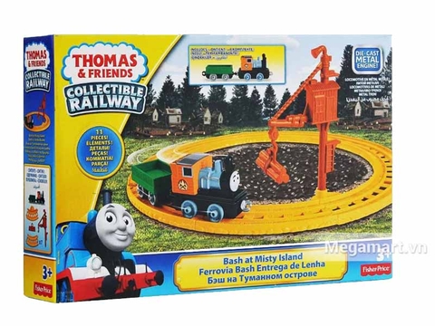 Hình ảnh vỏ hộp bộ Thomas & Friend Bộ đường ray Va chạm tại đảo Misty