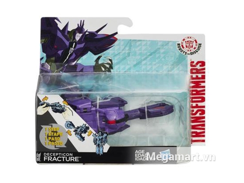 Hình ảnh vỏ ngoài của Transformers Robot Deception Fracture phiên bản biến đổi siêu tốc