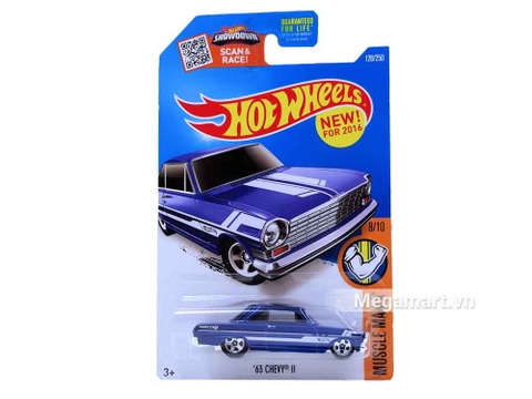 Hình ảnh vỏ hộp bộ Hot Wheels '63 Chevy II