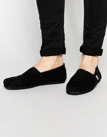 Giày lười vải canvas Toms