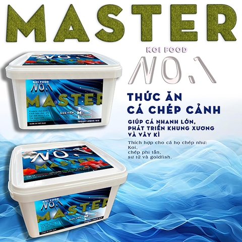 No.1 maser hộp 1kg size L viên 6/7mm tăng trưởng bung vây kỳ