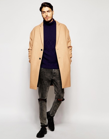 Áo len cổ lọ Asos