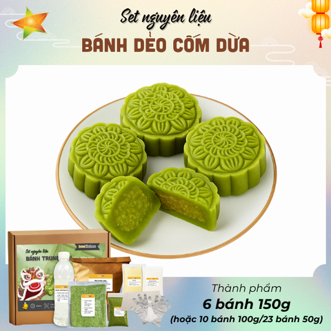 [SNL] Bánh Dẻo Cốm dừa vỏ trà xanh