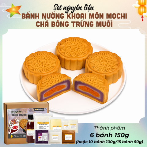 [SNL] Bánh trung thu mochi khoai môn chà bông trứng muối