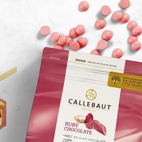 Socola Ruby Callebaut 34,6% 2,5kg
