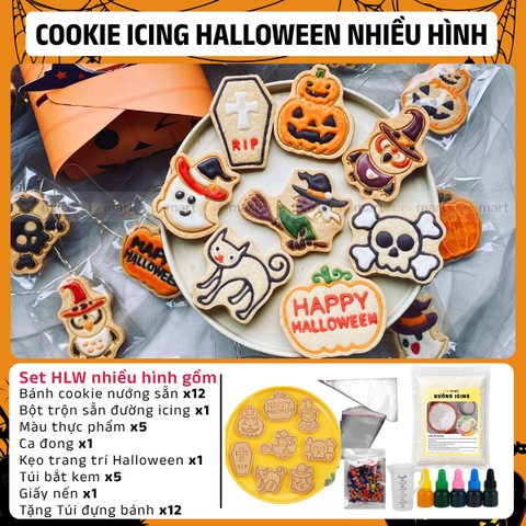 [SNL] Trang trí Cookies icing 12 hình (Nhiều mẫu)