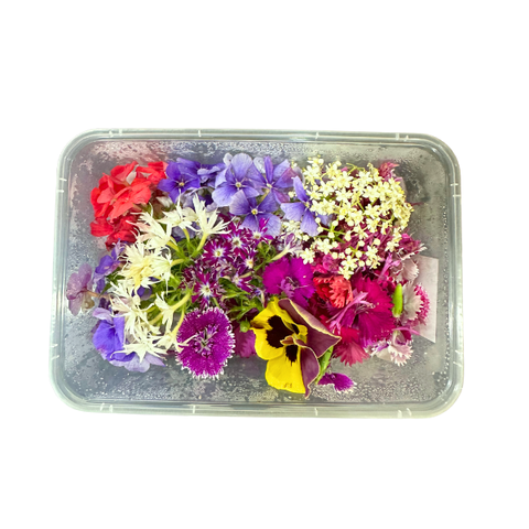 Hỗn Hợp Nhiều Loại Hoa tươi trang trí bánh 12g