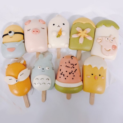 Khuôn bánh bao tạo hình que kem ngộ nghĩnh 3,5inch