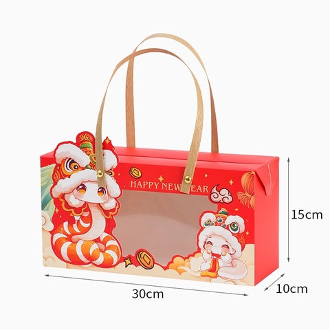 Hộp đựng bánh Happy New Year 2025