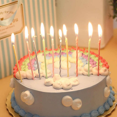 Nến sinh nhật nhũ dài đủ màu dùng cho sinh nhật kỷ niệm trang trí bánh  kem  Shopee Việt Nam