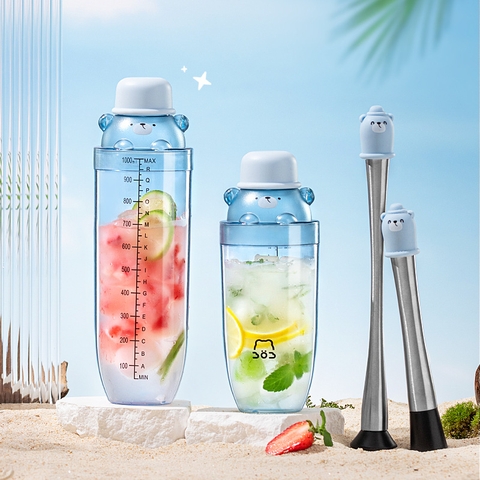 Bình lắc hình gấu 1000ml