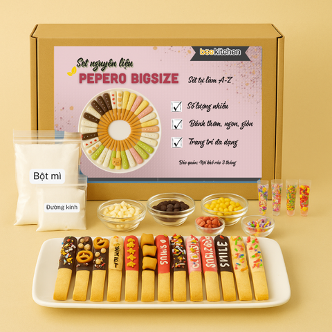 [SNL] Bánh quy que Pepero Bigsize ( Set tự làm A-Z)