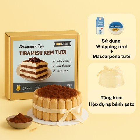 [SNL kem tươi] Tiramisu không cân, không lò nướng (Chỉ giao HN-HCM)