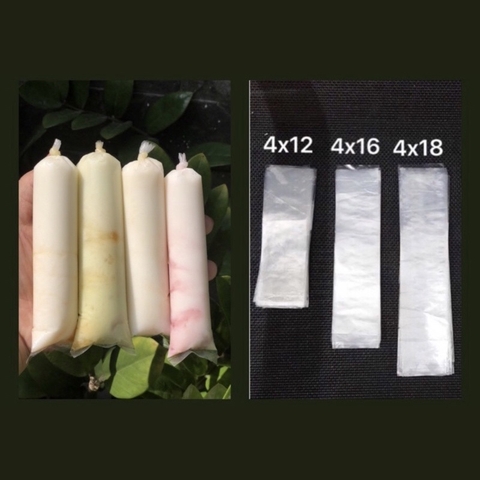 Túi đựng sữa chua/ kem túi 4x16cm  (30 cái)