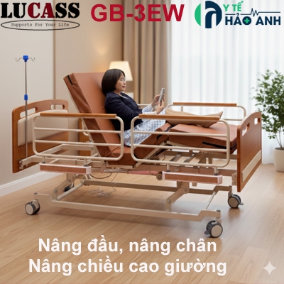 giường điện lucass gb-3ew nâng cao giường và nâng đầu nâng chân