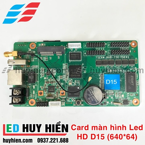 Card HD D15, HD D16 hỗ trợ module led full color, màn hình led