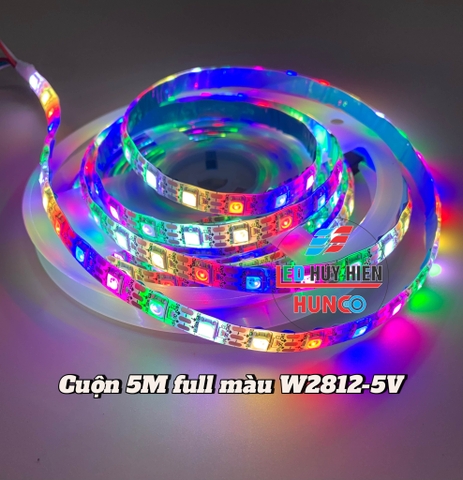 Dây đèn led Full màu ARGB WS2812B 60led/m, Mạch nháy nhạc SP107E