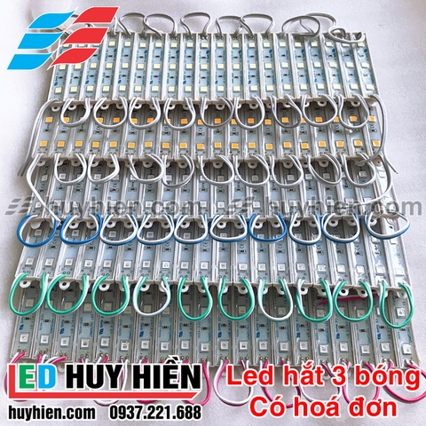 Led hắt 3 bóng 5054, 7211 Samsung Các màu đơn sắc (vỉ 20 thanh)