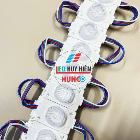 Led hắt rọi 1 mắt siêu sáng 7 màu, Led mắt trâu công suất 1,5W ( vỉ 20 bóng)