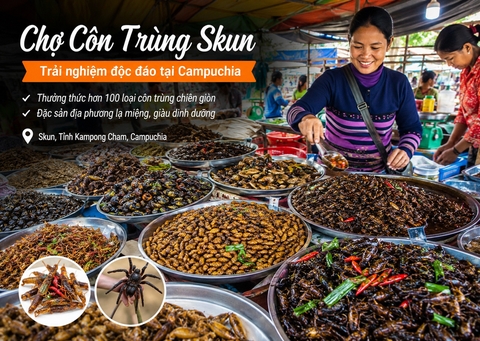 Chợ Côn Trùng Skun Campuchia