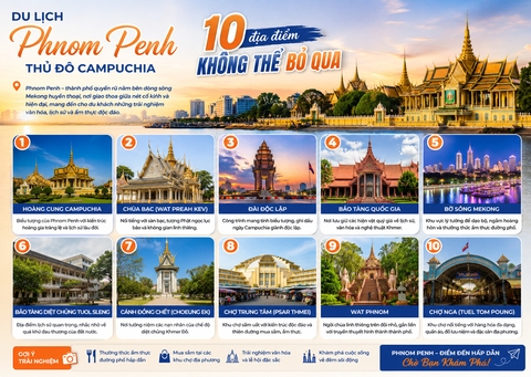 10 điểm du lịch ở phnom penh không thể bỏ qua
