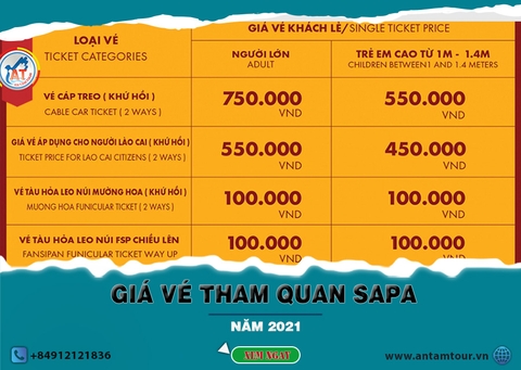 Giá vé tham quan Sapa cập nhật mới nhất