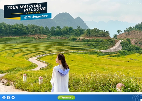 Tour Hà Nội - Mai Châu - Pù Luông 3 Ngày 2 Đêm