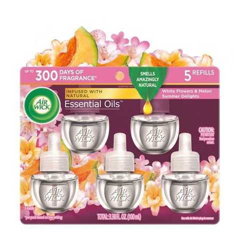 Tinh Dầu Cắm Điện Air Wick Scented Oil Summer Delights Air Freshener Refill 20ml x5 USA