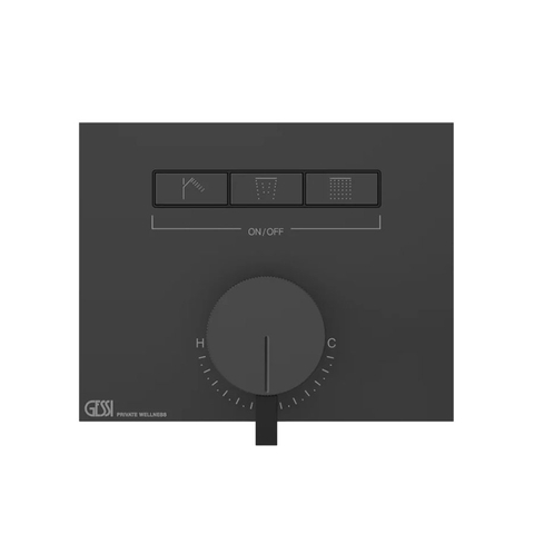 Mặt nạ điều khiển sen tắm ba chức năng gắn tường Gessi Hi-Fi Vietceramics (Ý)