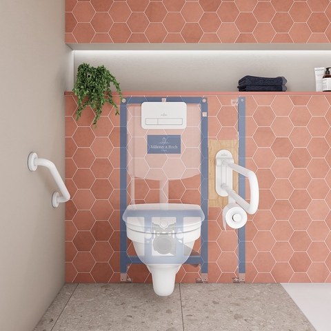 Két nước thân cao âm tường Villeroy & Boch ViConnect Vietceramics (Đức)