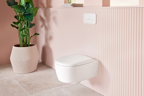 Mặt nạ xả của bồn cầu gắn tường Villeroy & Boch ViConnect Vietceramics (Đức)