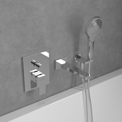 Mặt nạ điều khiển sen tắm hai chức năng gắn tường Villeroy & Boch Architectura Square Vietceramics (Trung Quốc)