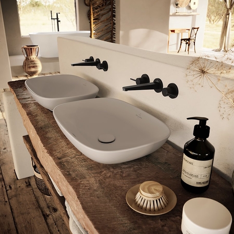 Vòi chậu rửa ba lỗ gắn tường Villeroy & Boch Conum Vietceramics (Ý)