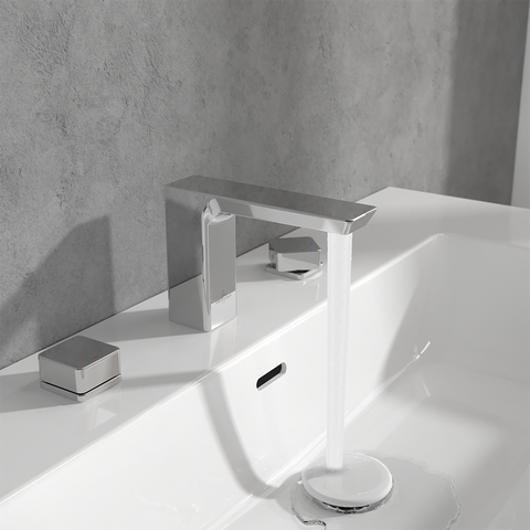 Vòi chậu rửa ba lỗ thân thấp gắn bàn Villeroy & Boch Subway 3.0 Vietceramics (Ý)